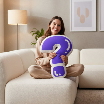 Question Mark Pillow — Sit With It