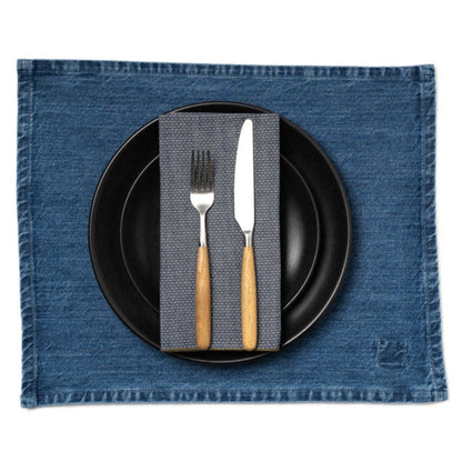 PLACEMAT - LASER PRINTED DENIM