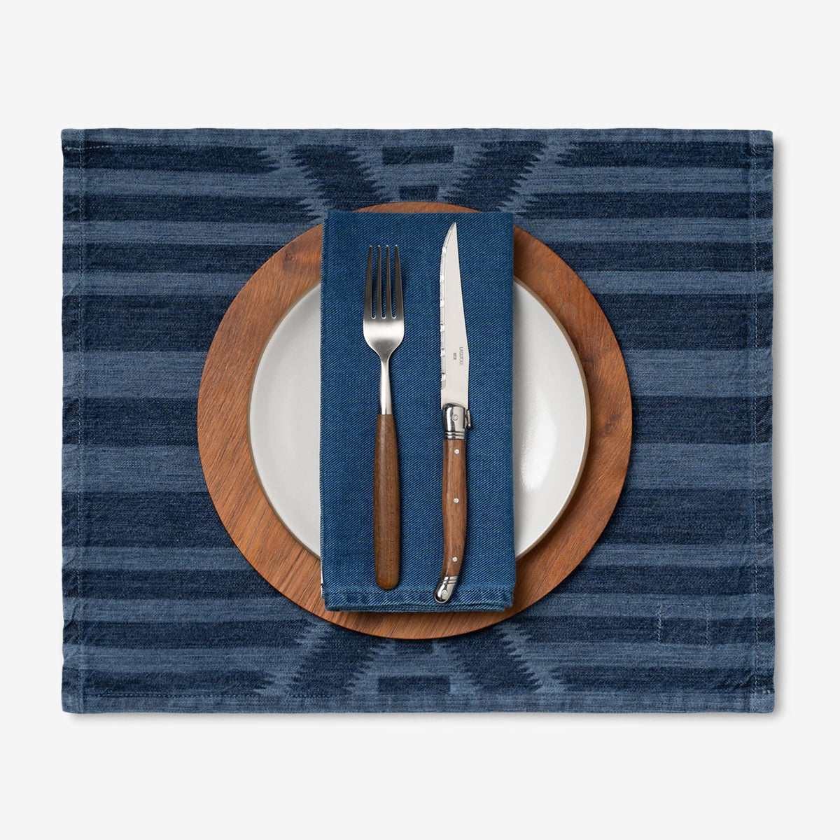 PLACEMAT - LASER PRINTED DENIM