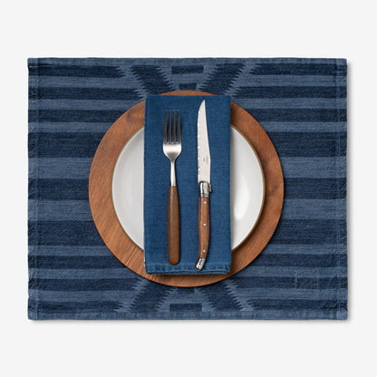 PLACEMAT - LASER PRINTED DENIM